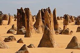 巅峰,nambung,沙漠