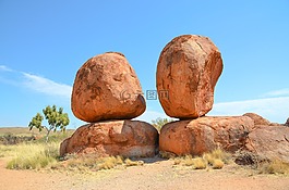 魔鬼的大理石,karlu karlu,岩