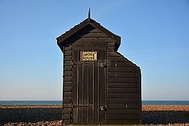 小屋,海滩,布赖顿
