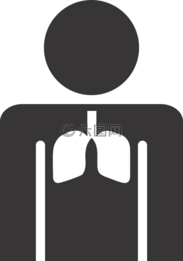 简笔图,肺,图