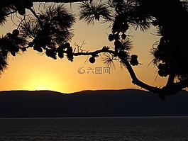 海上日出,morgenstimmung,大气