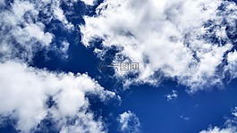 云,蓝色的天空,蓝色的天空的云彩