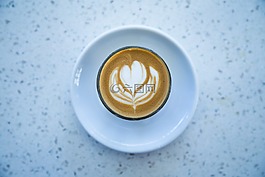 心,卡布奇诺,咖啡