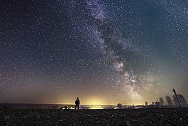明星,亲近,夜