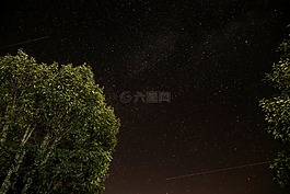 星空,射击之星,夜