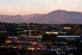 市容,高山景观,景观