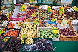 市场,水果,立场