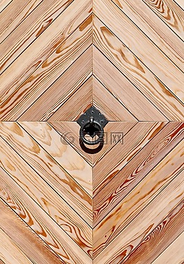 木质门,等待的电话铃声,几何形状