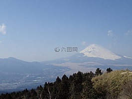 富士山,湖离职后健康保险的天际线,世界文化遗产