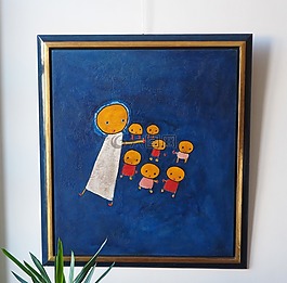 giovanni 维特,绘画,按钮的眼睛