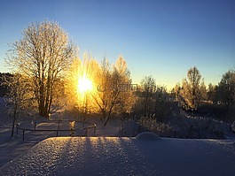日出,ultervattnet,早晨