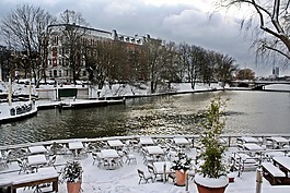 街头咖啡馆,alster,mill pond