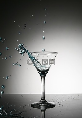 玻璃,一杯水,工作室