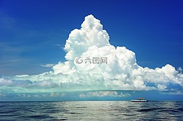 海,船,云