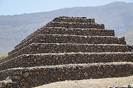 金字塔,güimar,楼梯的金字塔