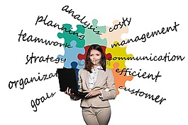 女商人,业务,谜