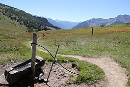 山,景观,水源