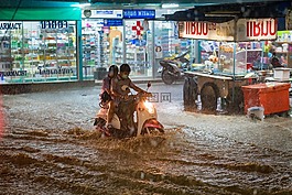 雨,重,洪水