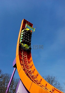 过山车,惊险,乐趣