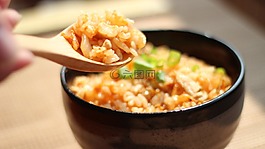 炒飯,泡菜,蔥