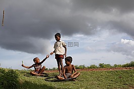 童年,男孩,可爱