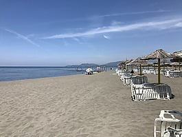 海滩,黑山,ada bojana