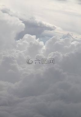 云,云层,航拍