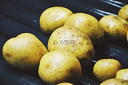 土豆,洗涤,块茎