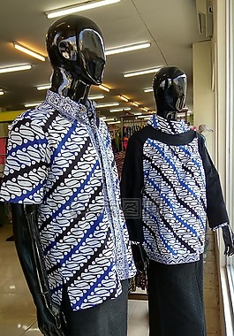 蜡染布,衣服,显示