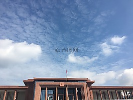 建筑,蓝天,背景