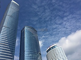 建筑,蓝天,白云