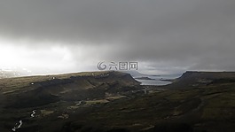 高原,山,小山