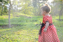 女孩,服装,米妮
