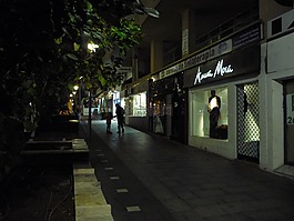 夜,步行,角落