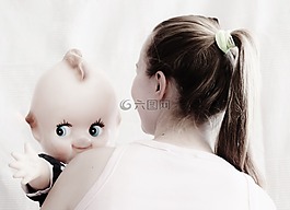 娃娃,怀旧之情,女孩