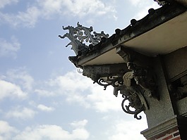 飞檐,雕刻,建筑