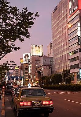 东京,出租车,车