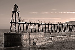 惠特比,灯塔,镇