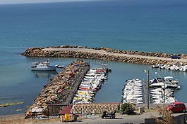 避风港,海,船