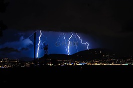 闪光,雷暴,闪电闪光
