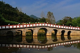 彩虹桥,香水河,倒影