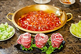 火锅,内容,牛肉