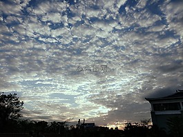 天空,云,人文