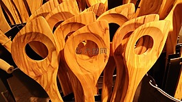 木勺,橄榄木,厨师