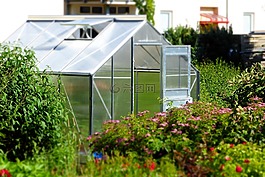 温室,花园,玻璃屋