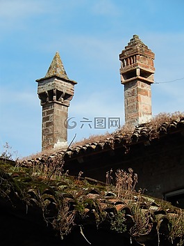 壁炉,屋顶,哨兵