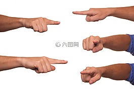 将指定,戳,手指