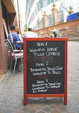 菜单,板,menutafel