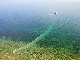 渔网,捕鱼,海
