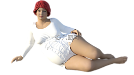 女子,女孩,超重